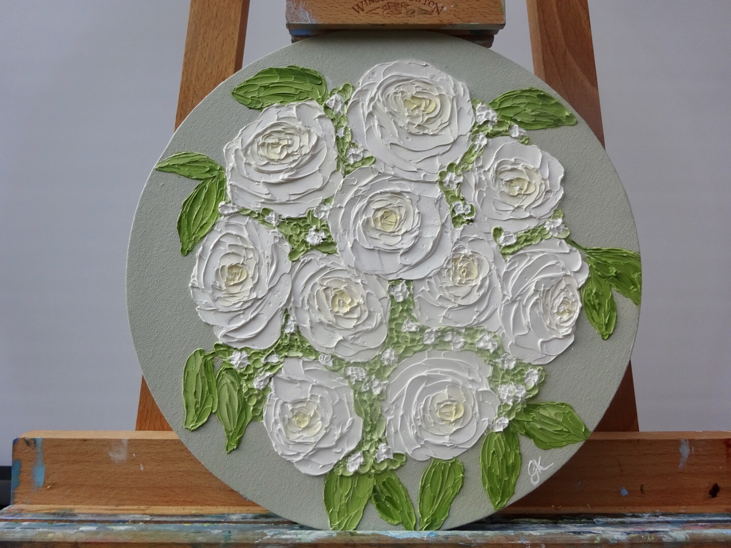 bridal bouquet painting